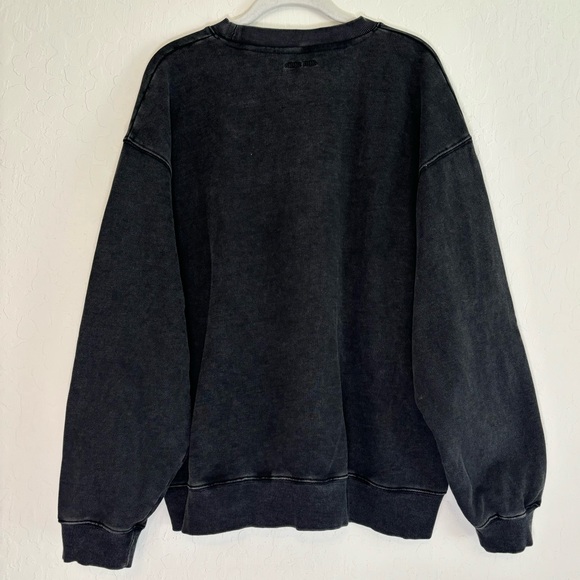 SOLD Anine Bing Harvey Crew Neck Butterfly in Washed Black Grey size M - Picture 7 of 15